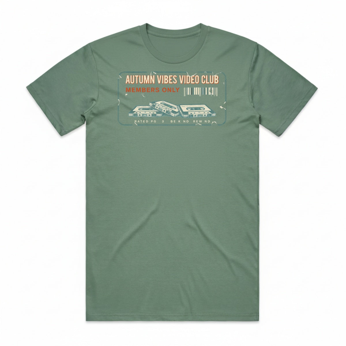 Autumn Vibes Video Club T-Shirt - Swamp Zombie