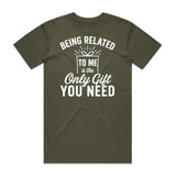 Being Related To Me Christmas T-Shirt