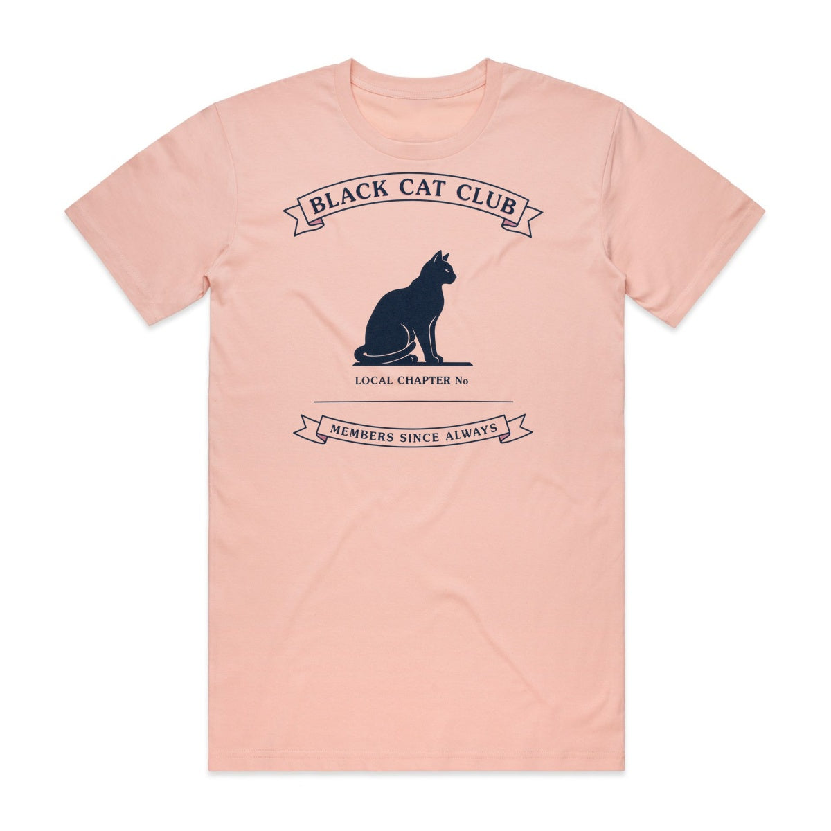 Black Cat Club T-Shirt - Boo-tiful Blush