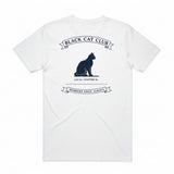 Black Cat Club T-Shirt - Casper White