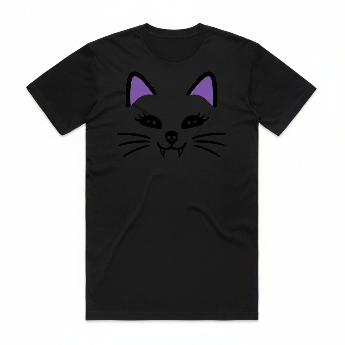 Cat Face Halloween T-Shirt