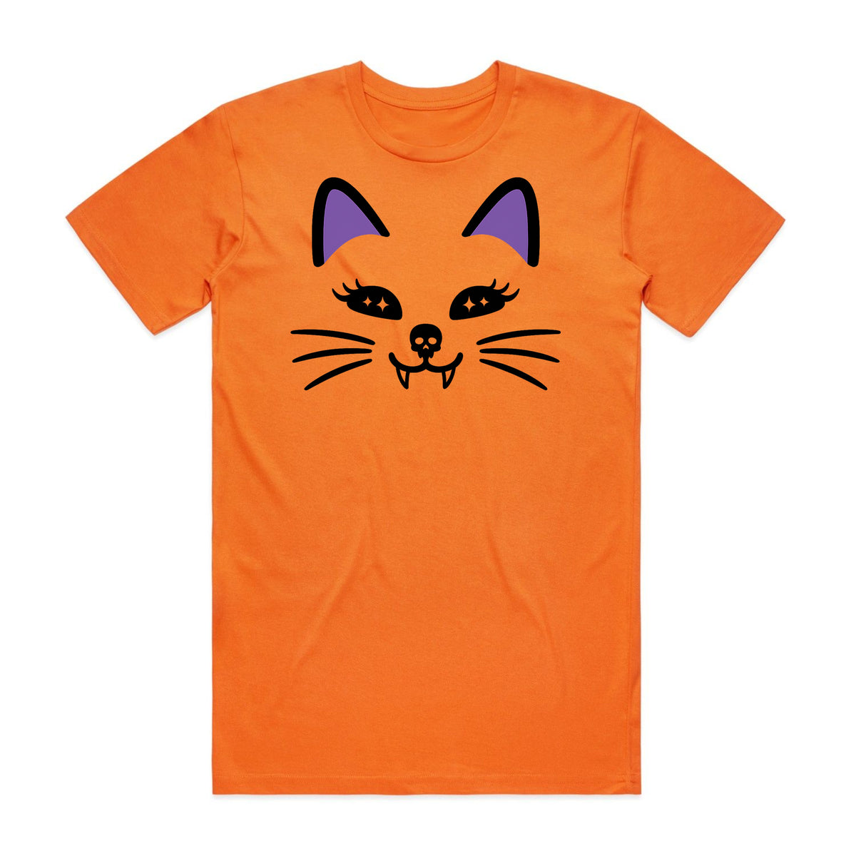 Cat Face Halloween T-Shirt
