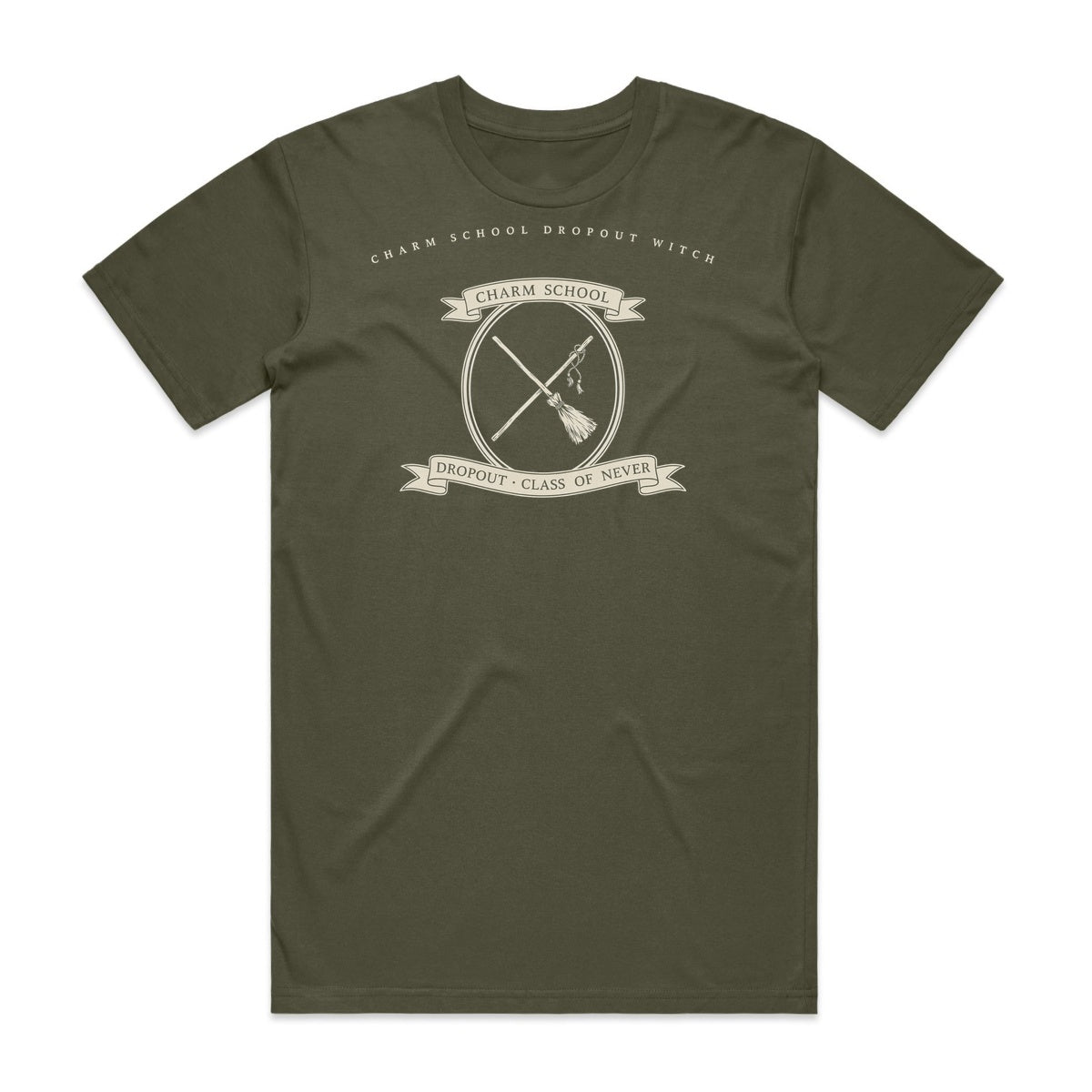 Charm School Dropout T-Shirt - Goblin Green