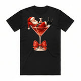 Claus & Cocktails Christmas T-Shirt