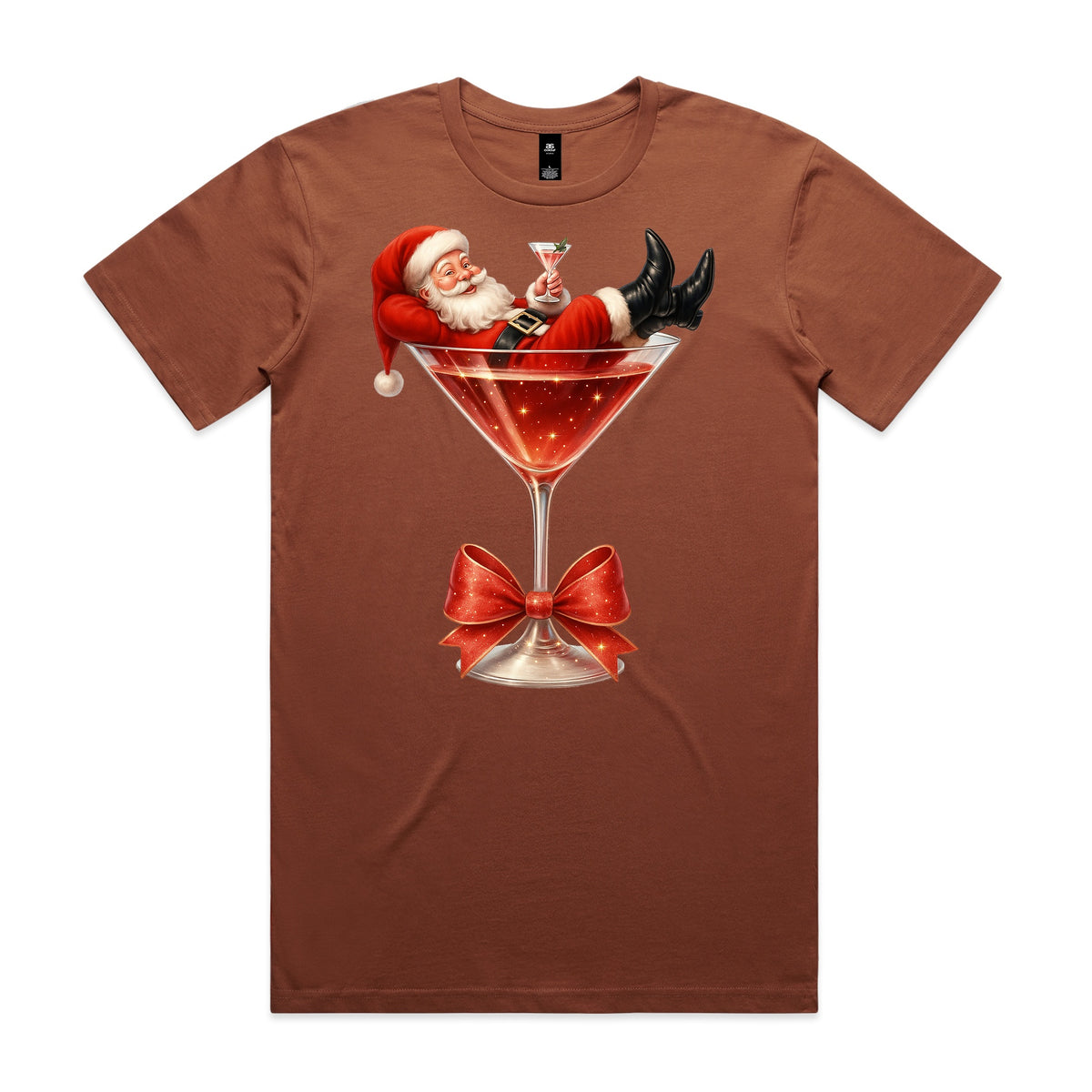 Claus & Cocktails Christmas T-Shirt