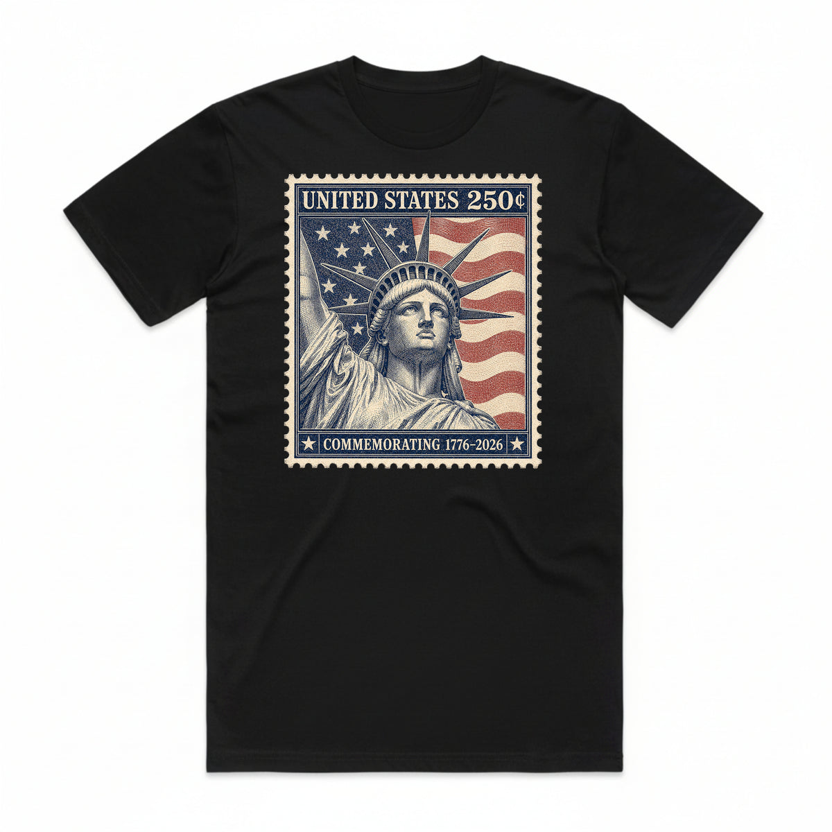 Commemorating 1776-2026 Stamp T-Shirt