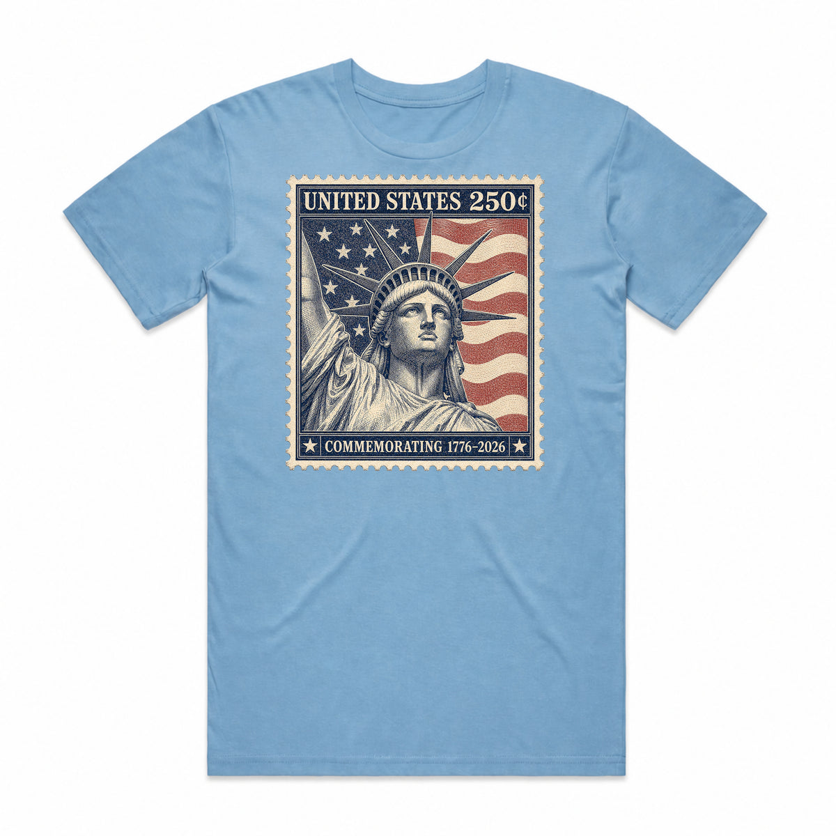 Commemorating 1776-2026 Stamp T-Shirt