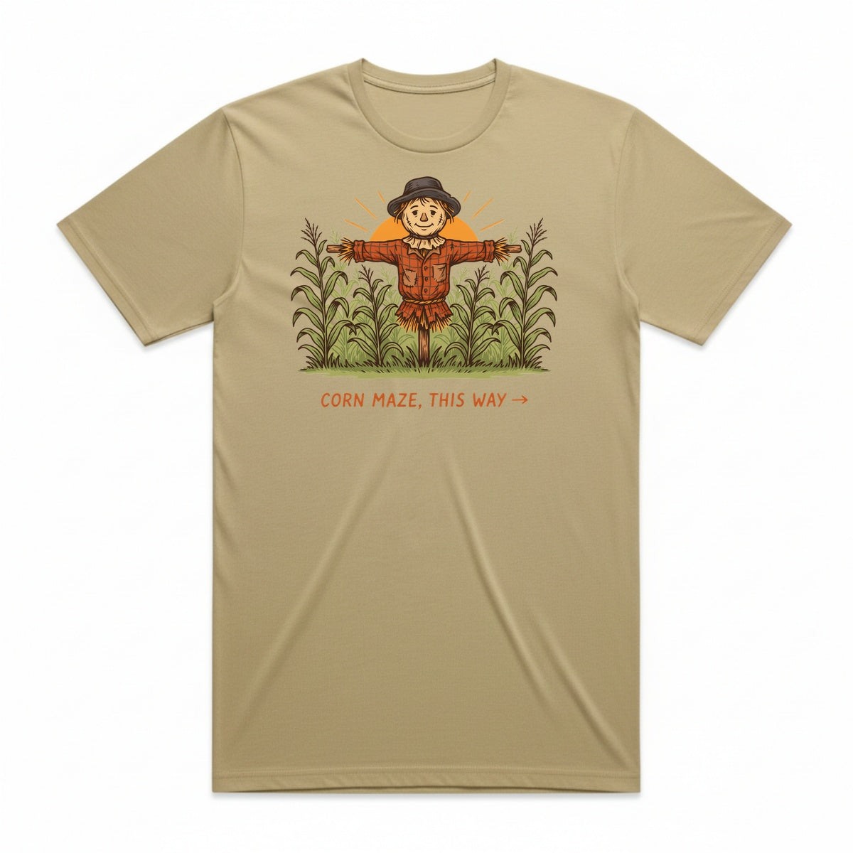 Corn Maze This Way T-Shirt - Mummy Wrap