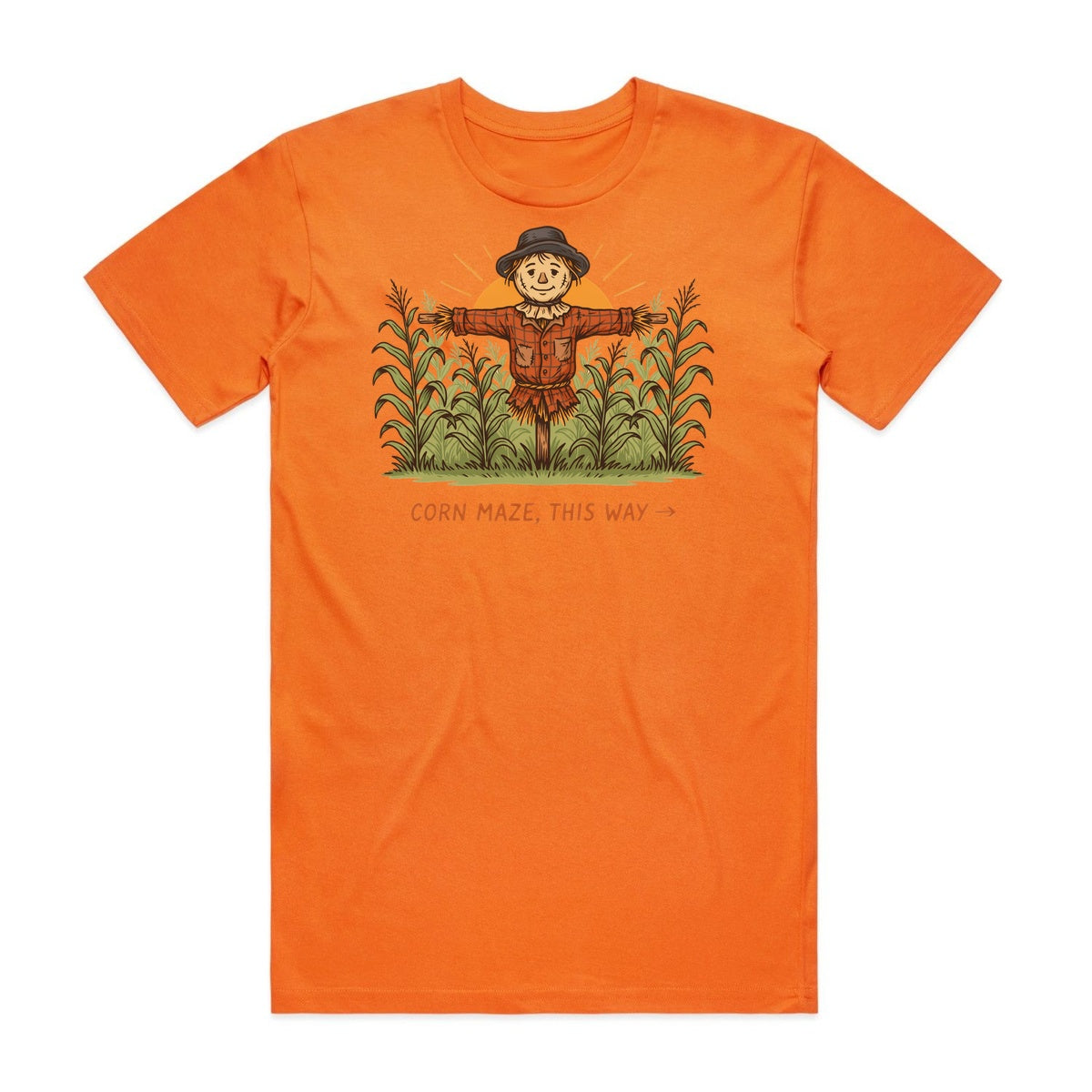 Corn Maze This Way T-Shirt - Pumpkin Patch