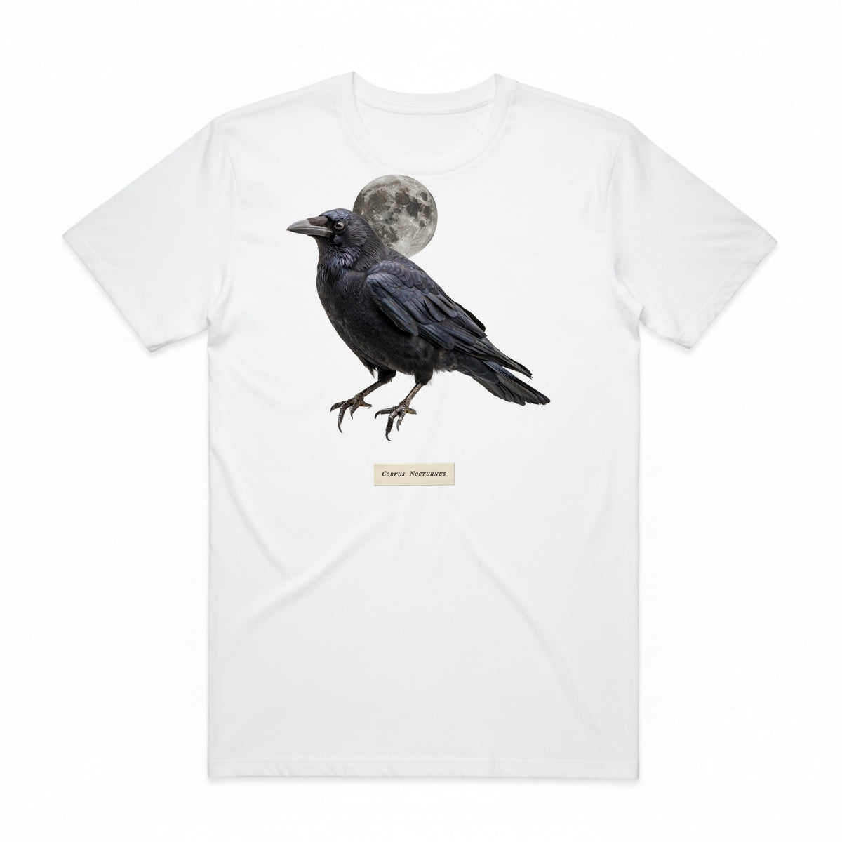 Corvus Nocturnus T-Shirt - Casper White