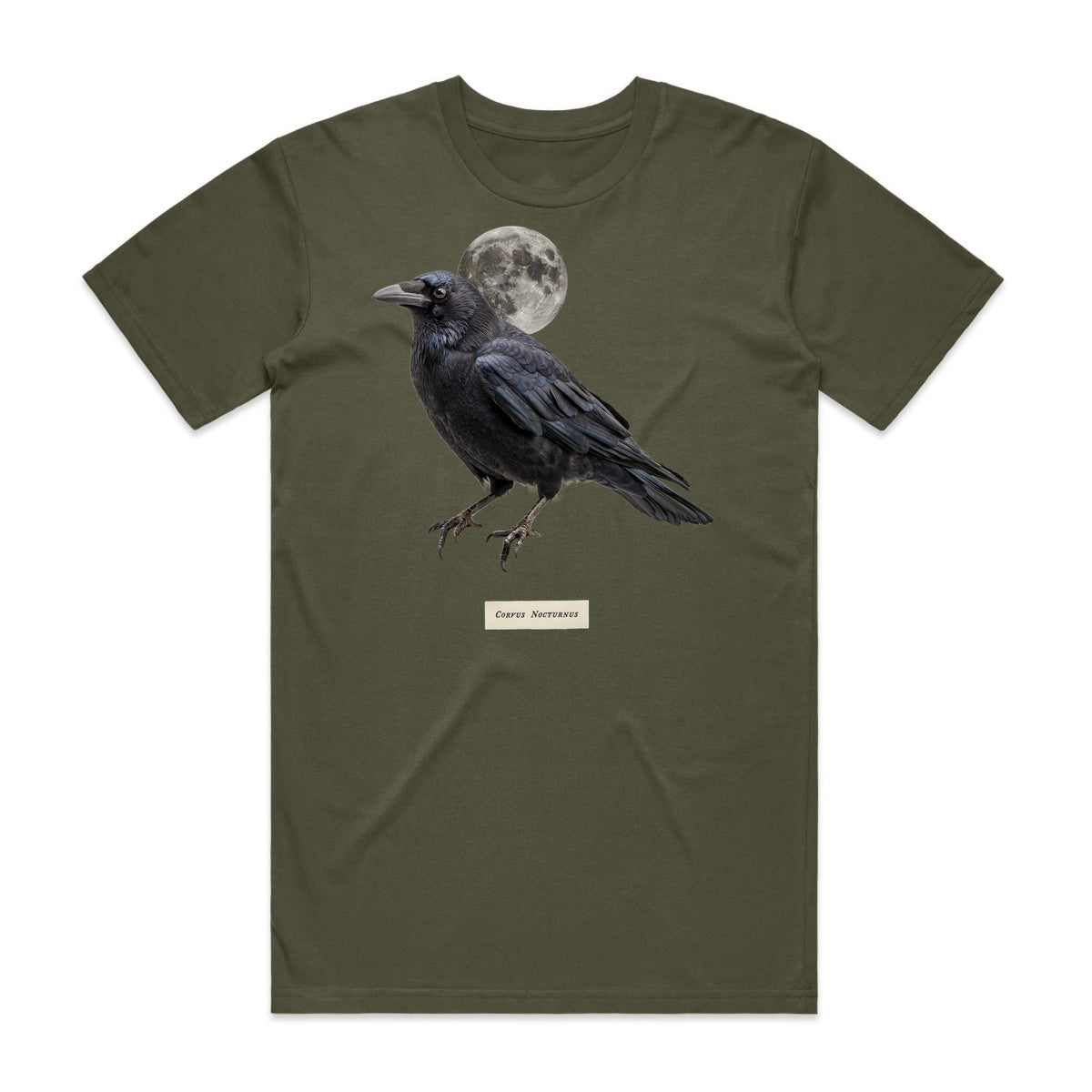 Corvus Nocturnus T-Shirt - Goblin Green