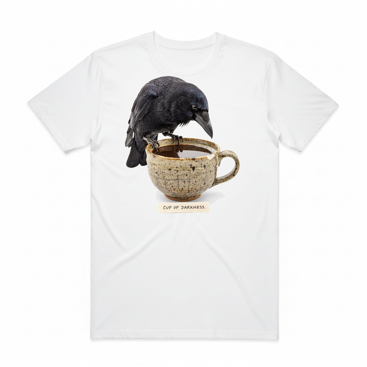 Cup Of Darkness T-Shirt - Casper White