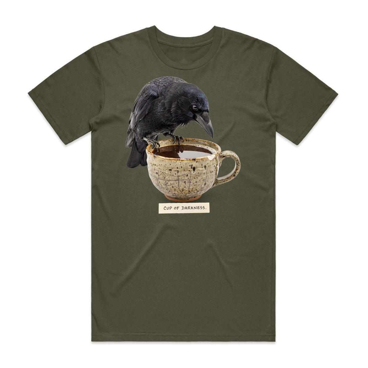 Cup Of Darkness T-Shirt - Goblin Green