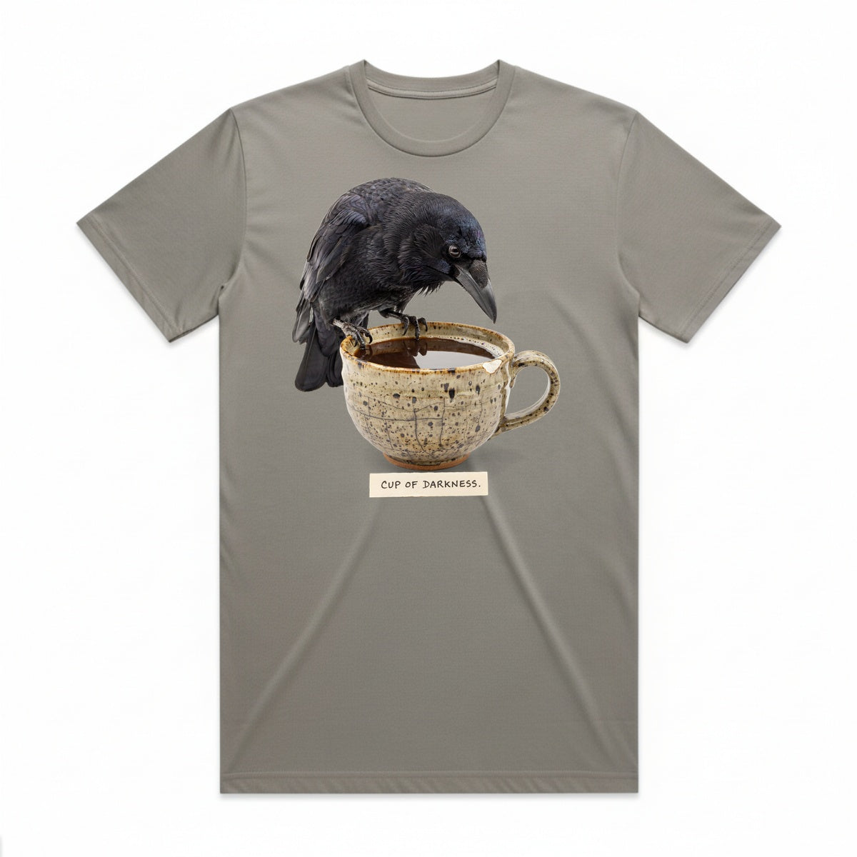 Cup Of Darkness T-Shirt - Phantom Gray