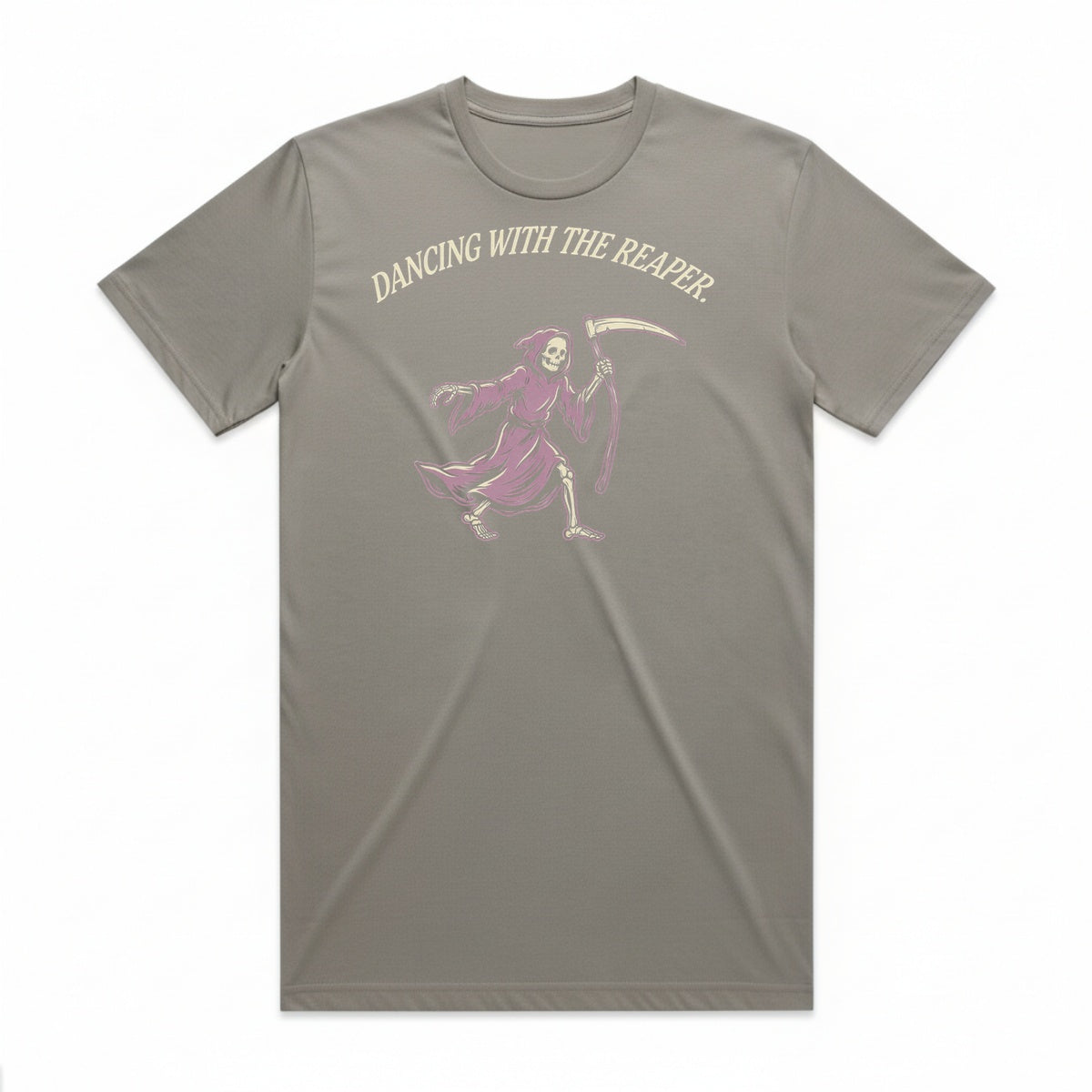 Dancing With The Reaper T-Shirt - Phantom Gray