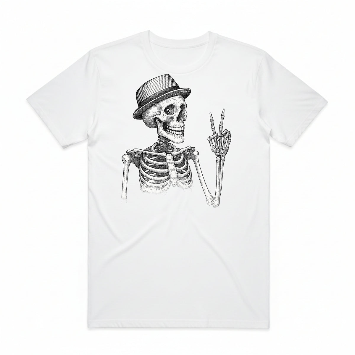 Fedora Skeleton T-Shirt