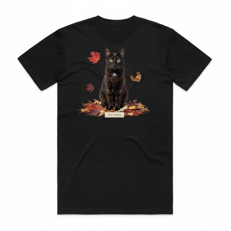 Felis Autumni T-Shirt - Black Cat