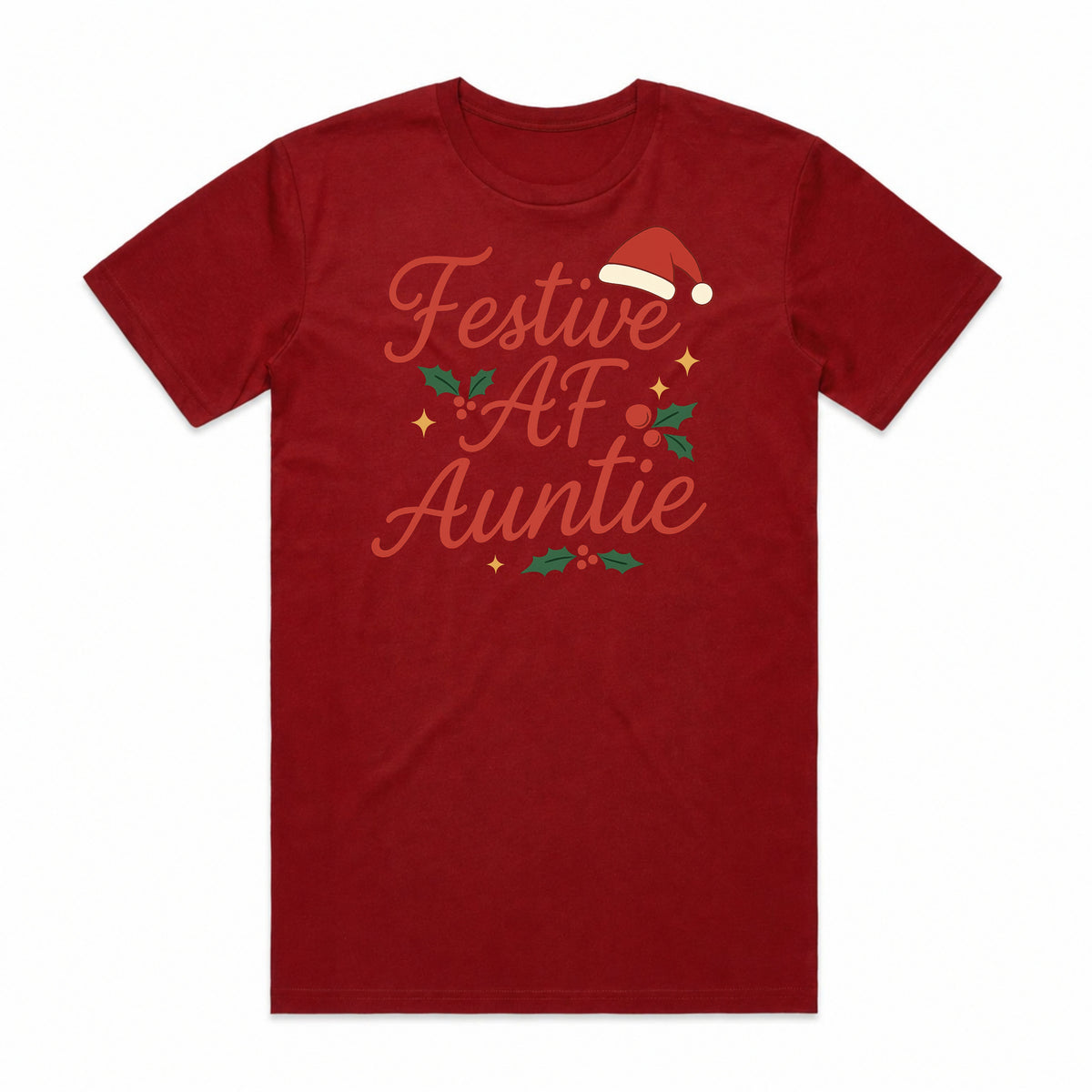 Festive AF Auntie Christmas T-Shirt