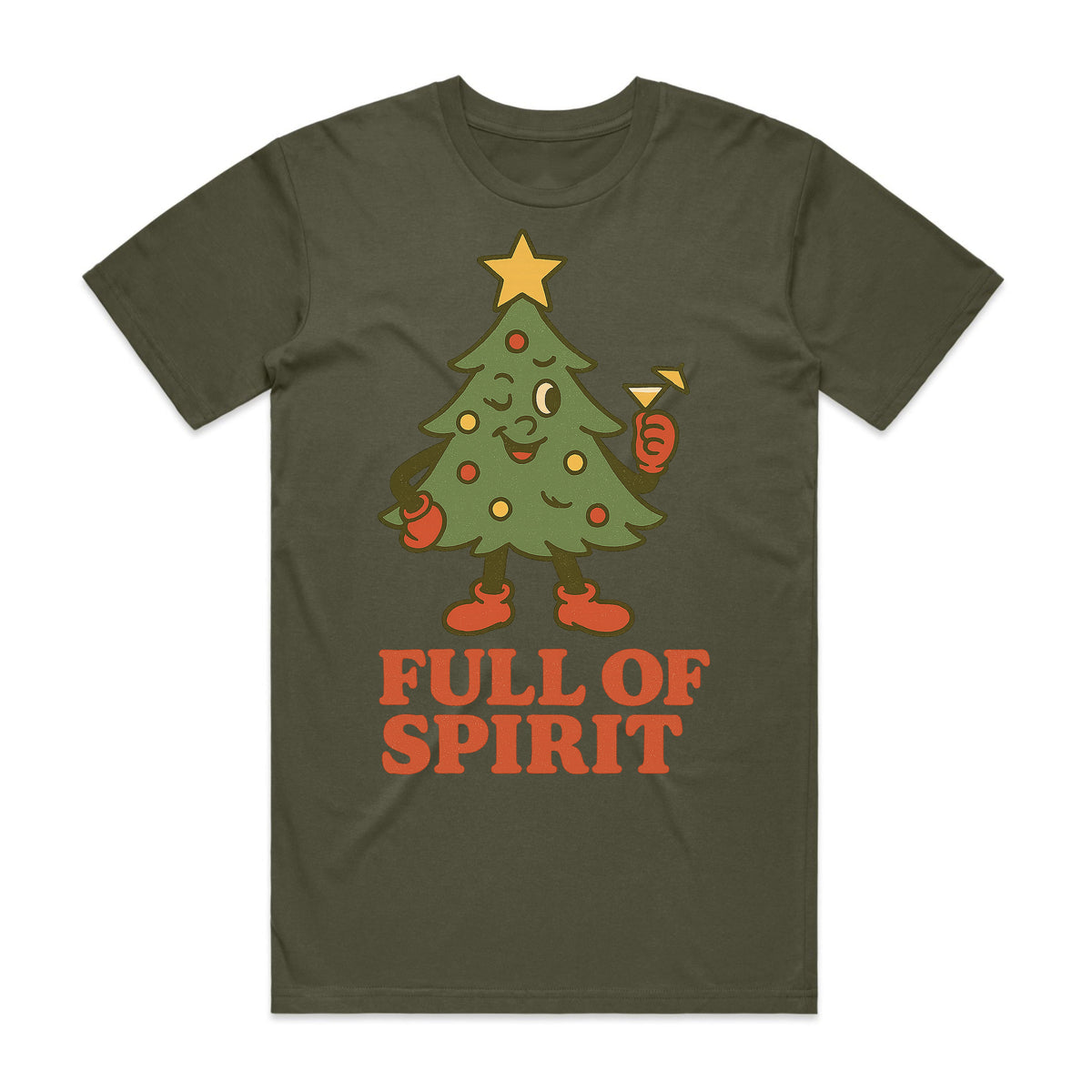 Full of Spirit Christmas Tree T-Shirt