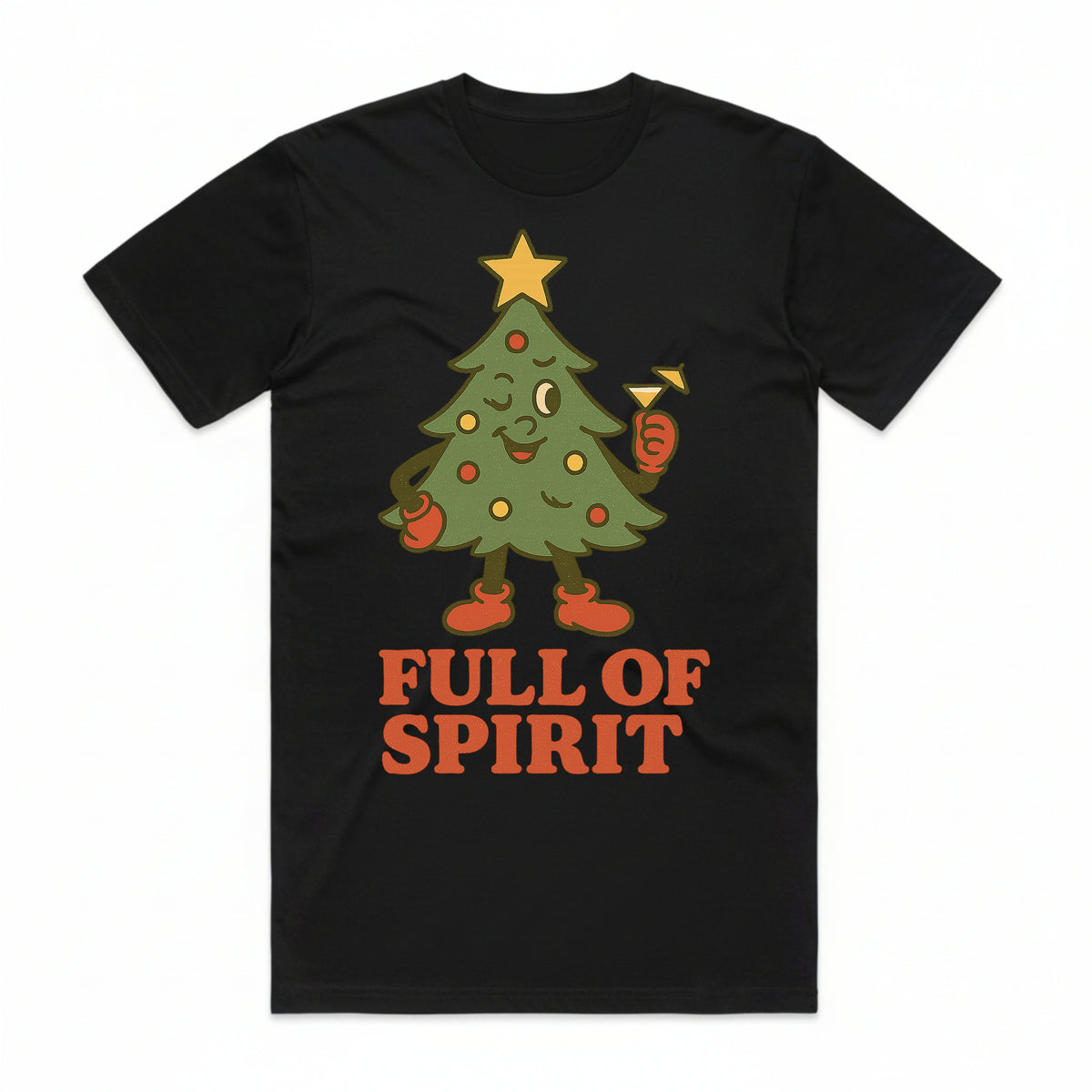 Full of Spirit Christmas Tree T-Shirt