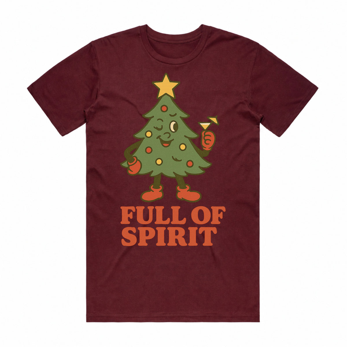Full of Spirit Christmas Tree T-Shirt