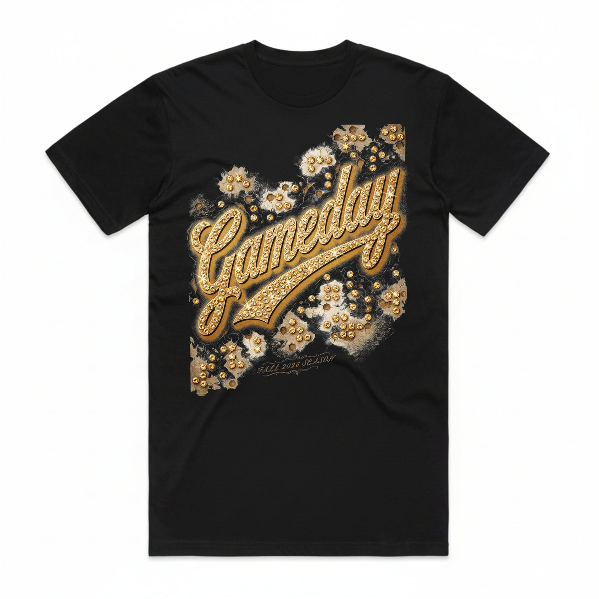 Gameday Rhinestone Print T-Shirt