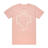 Ghost Outline T-Shirt - Boo-tiful Blush