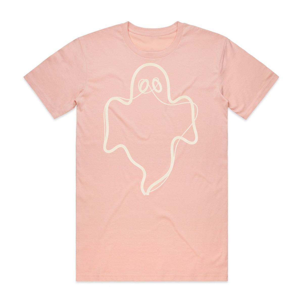 Ghost Outline T-Shirt - Boo-tiful Blush