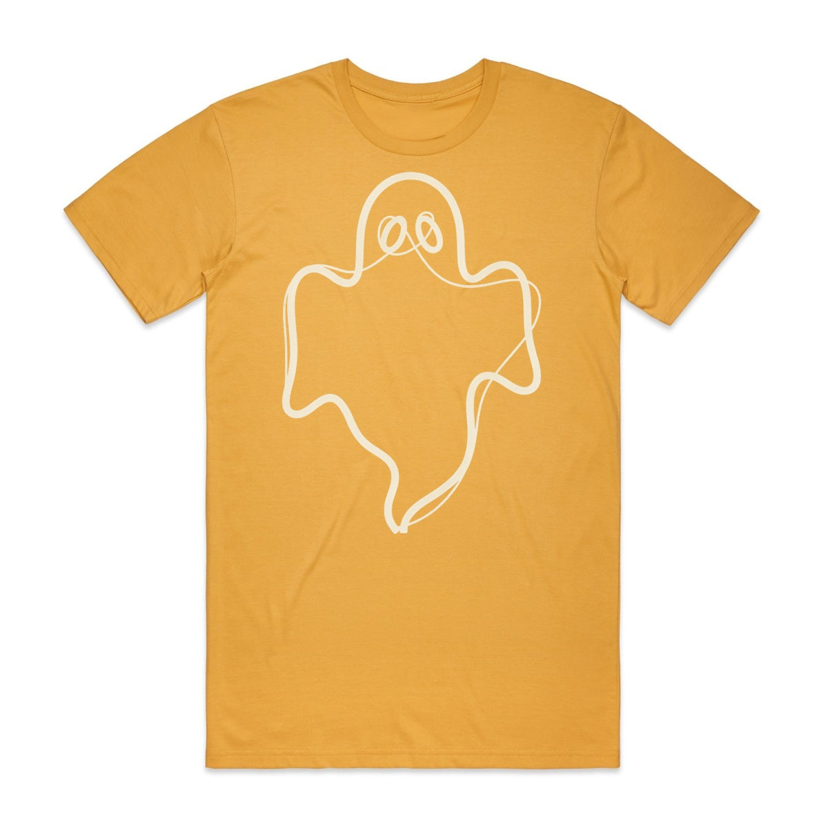 Ghost Outline T-Shirt - Candy Corn