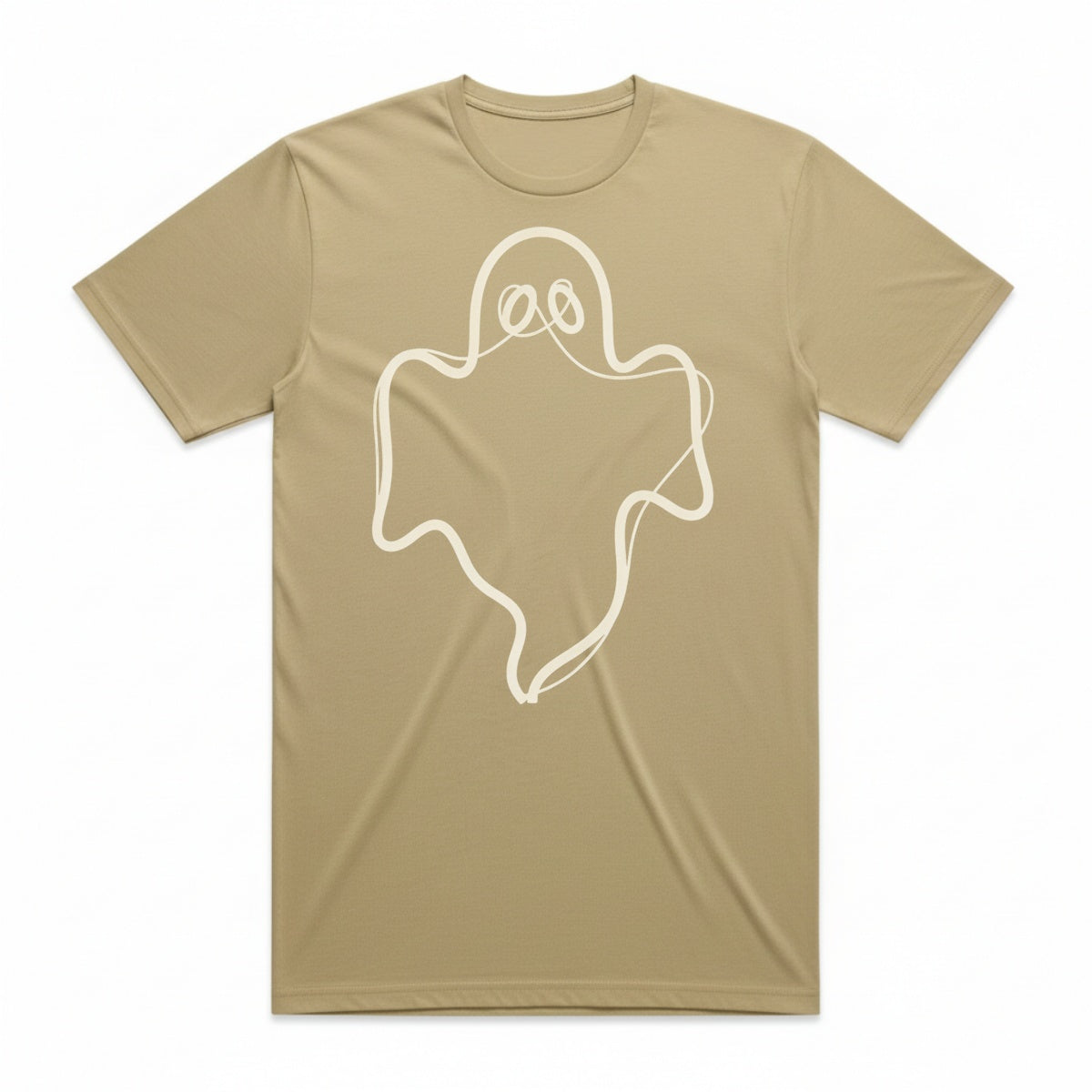 Ghost Outline T-Shirt - Mummy Wrap