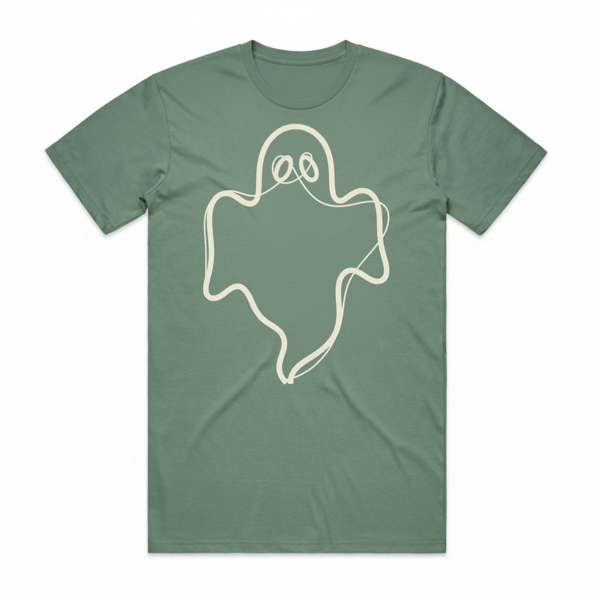 Ghost Outline T-Shirt - Swamp Zombie