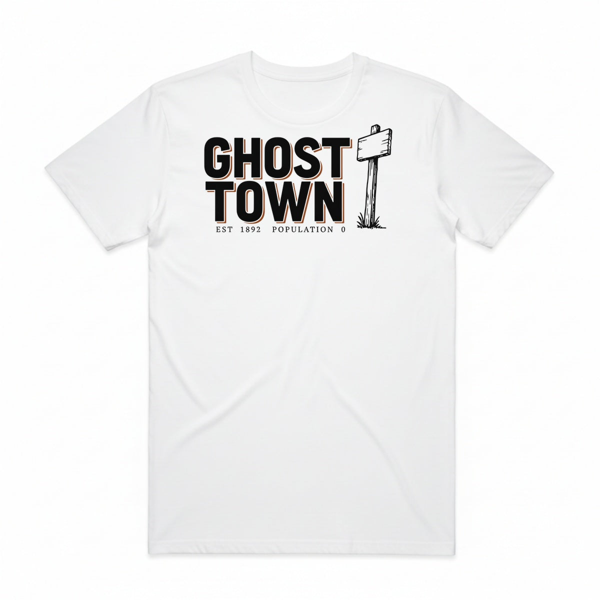 Ghost Town T-Shirt - Casper White