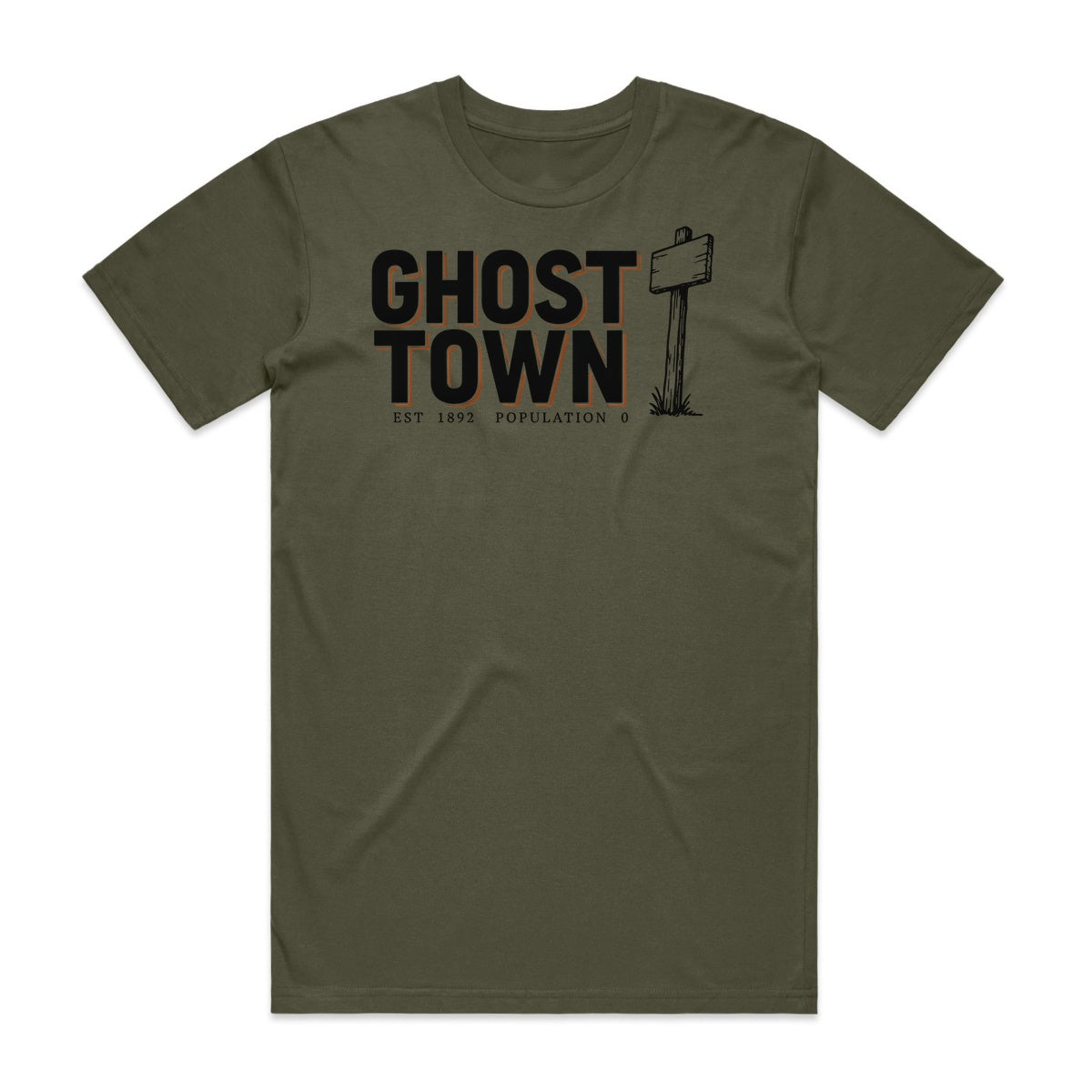 Ghost Town T-Shirt - Goblin Green