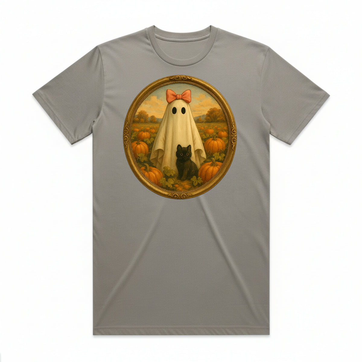 Girlie Ghost Pumpkin Patch T-Shirt
