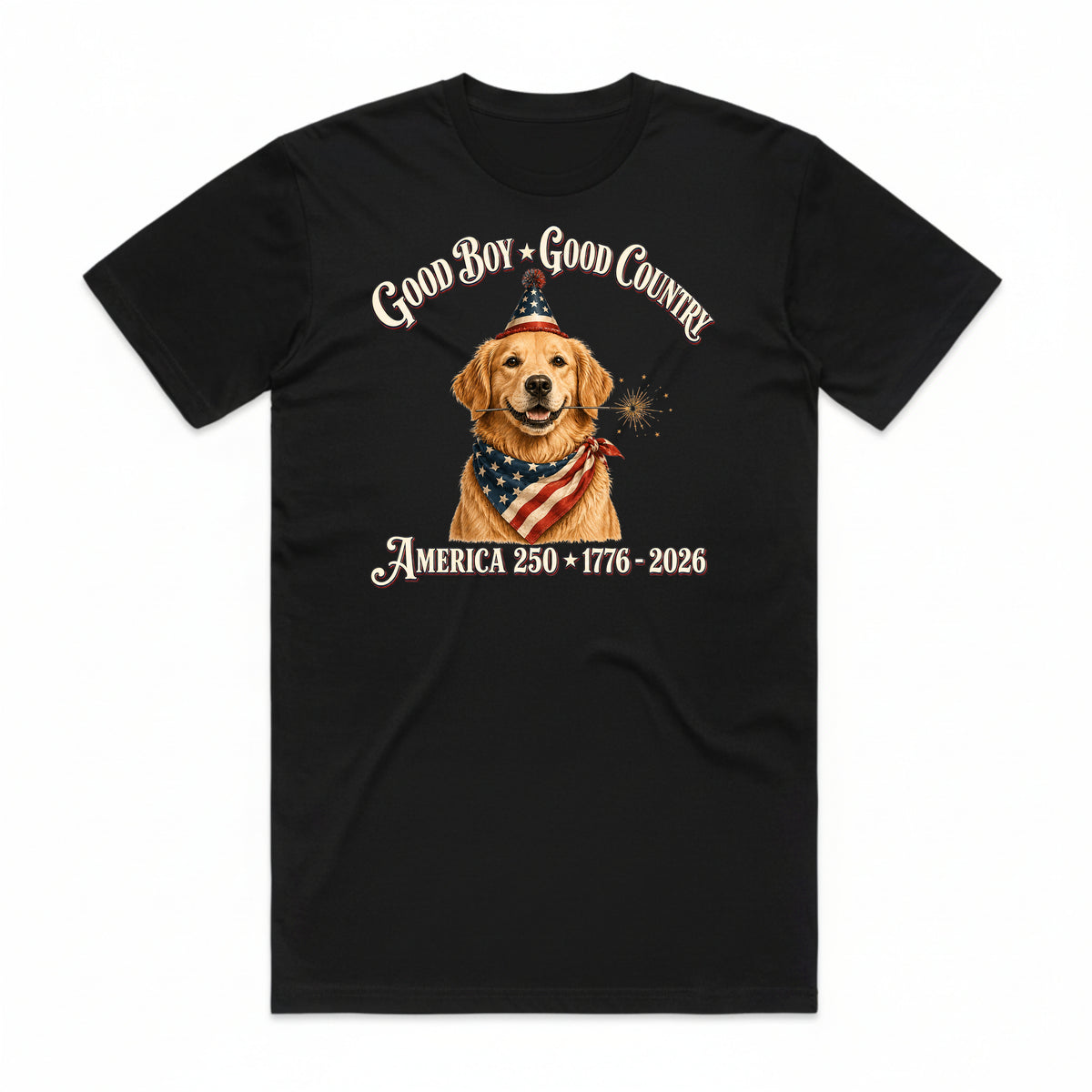 Golden Retriever Good Country T-Shirt