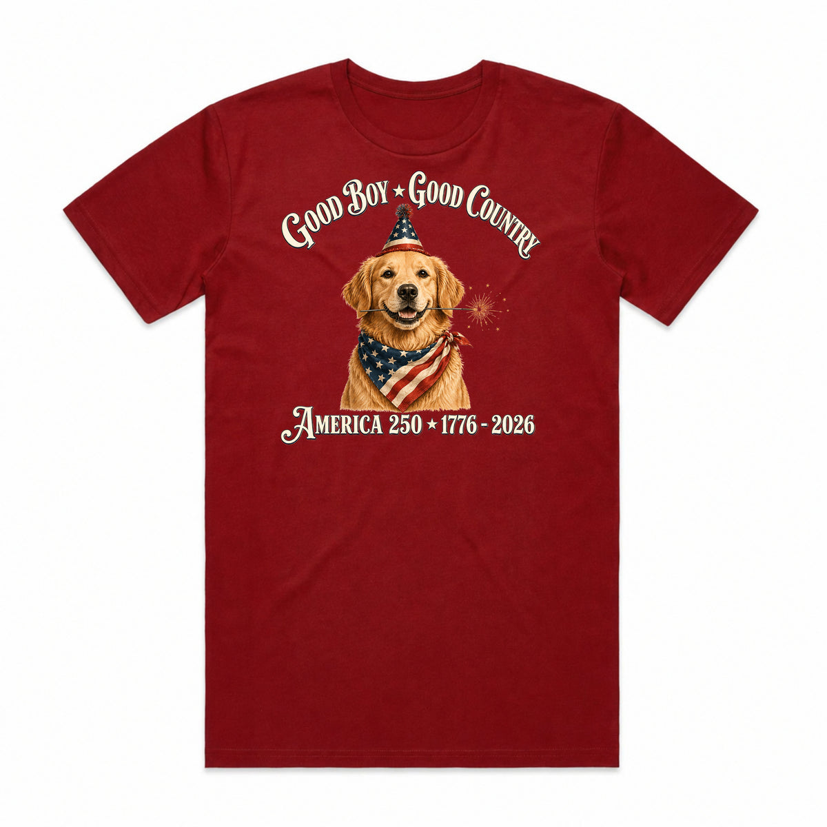 Golden Retriever Good Country T-Shirt