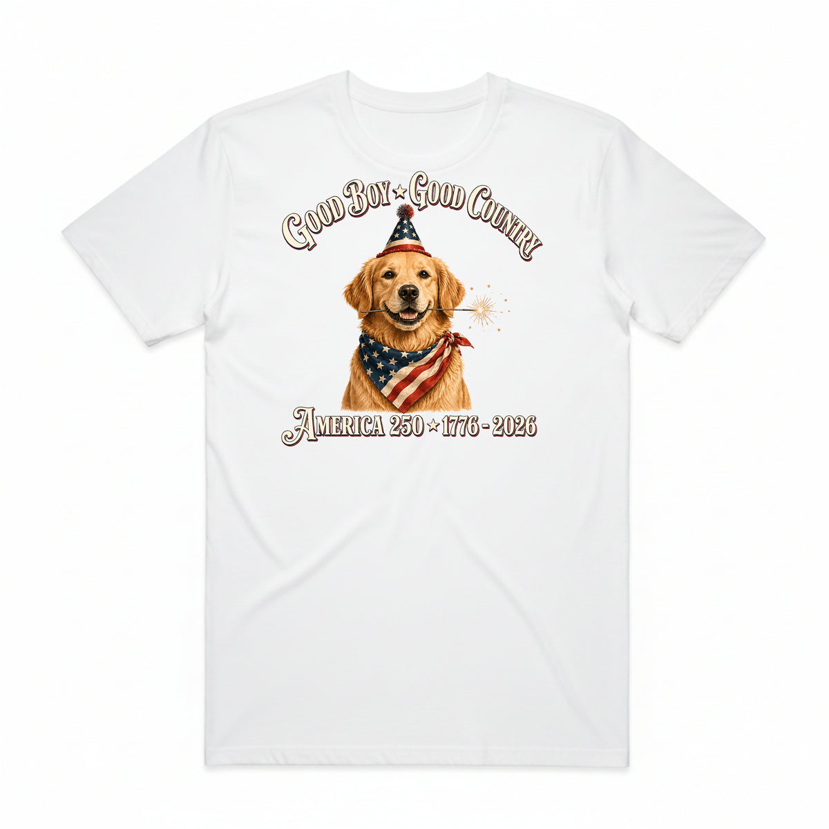 Golden Retriever Good Country T-Shirt