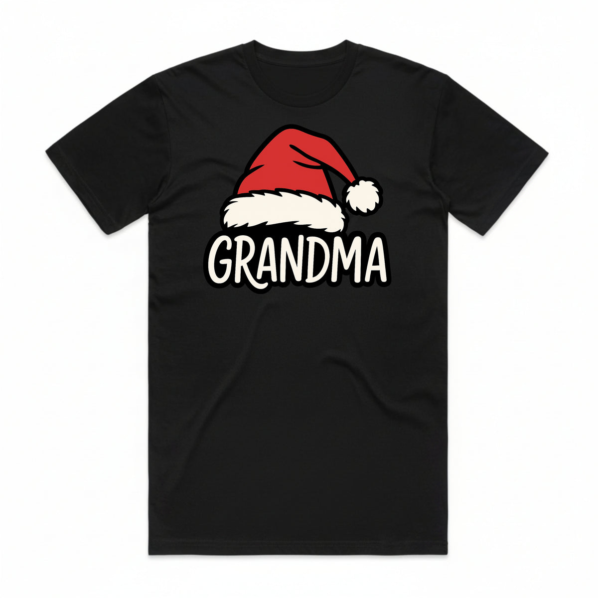 Grandma Santa Hat Christmas T-Shirt