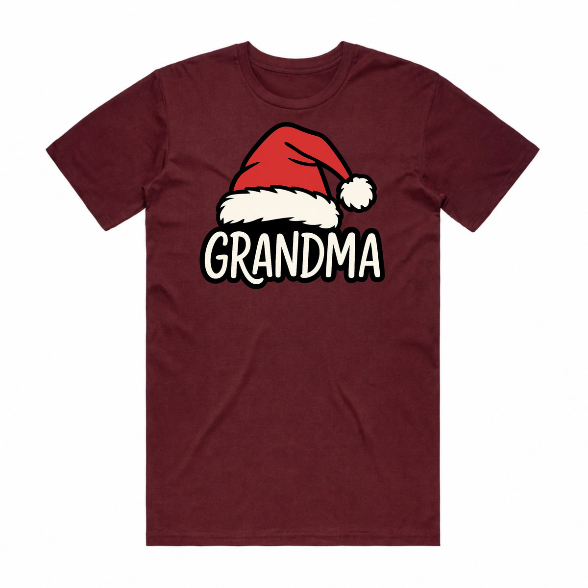 Grandma Santa Hat Christmas T-Shirt