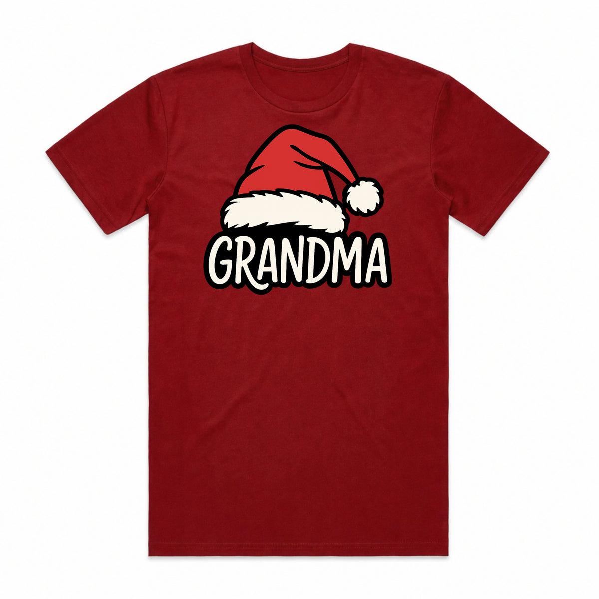 Grandma Santa Hat Christmas T-Shirt