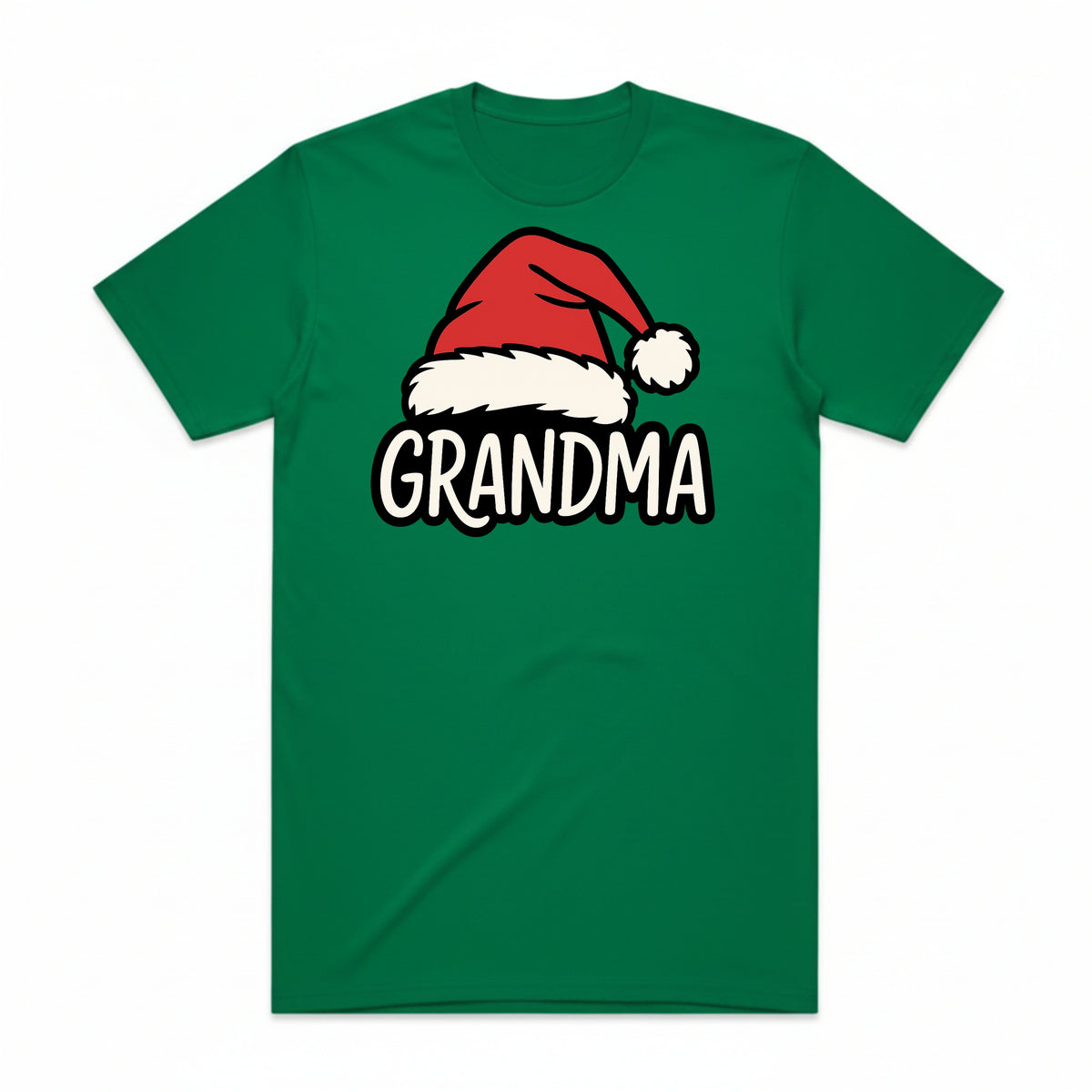 Grandma Santa Hat Christmas T-Shirt