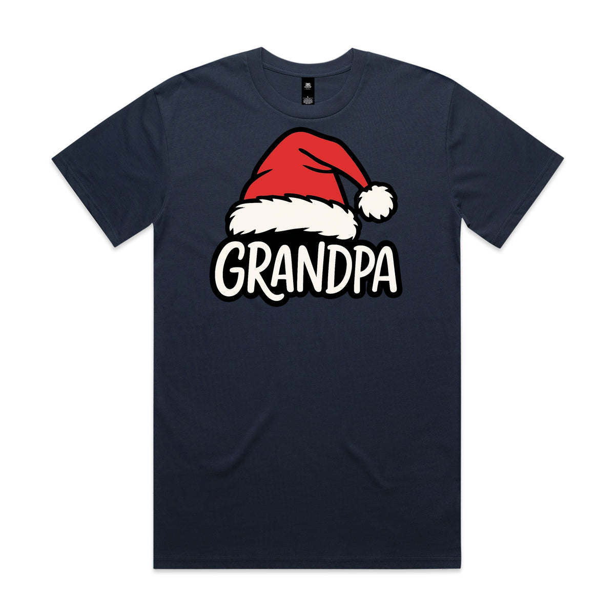Grandpa Santa Hat Christmas T-Shirt