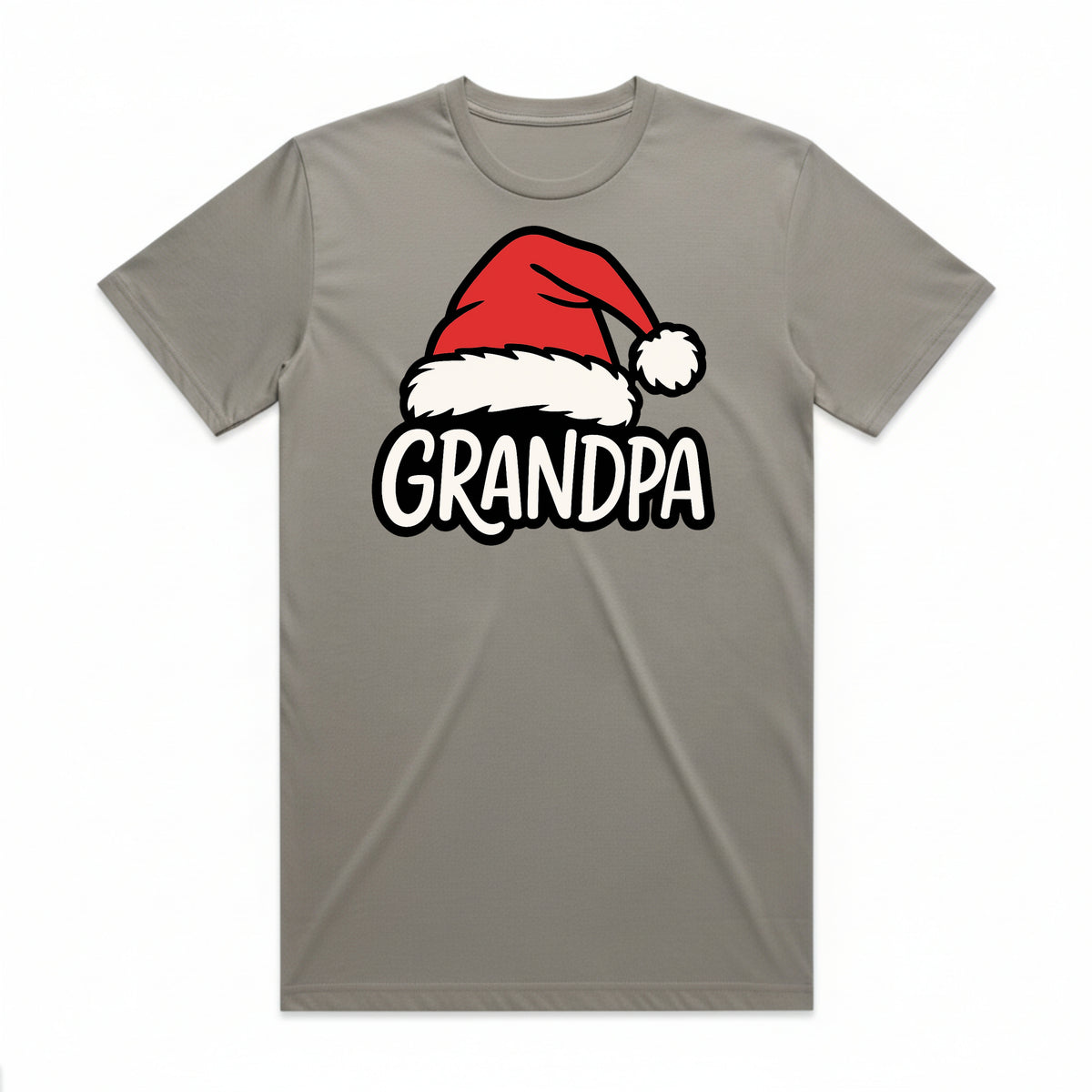 Grandpa Santa Hat Christmas T-Shirt