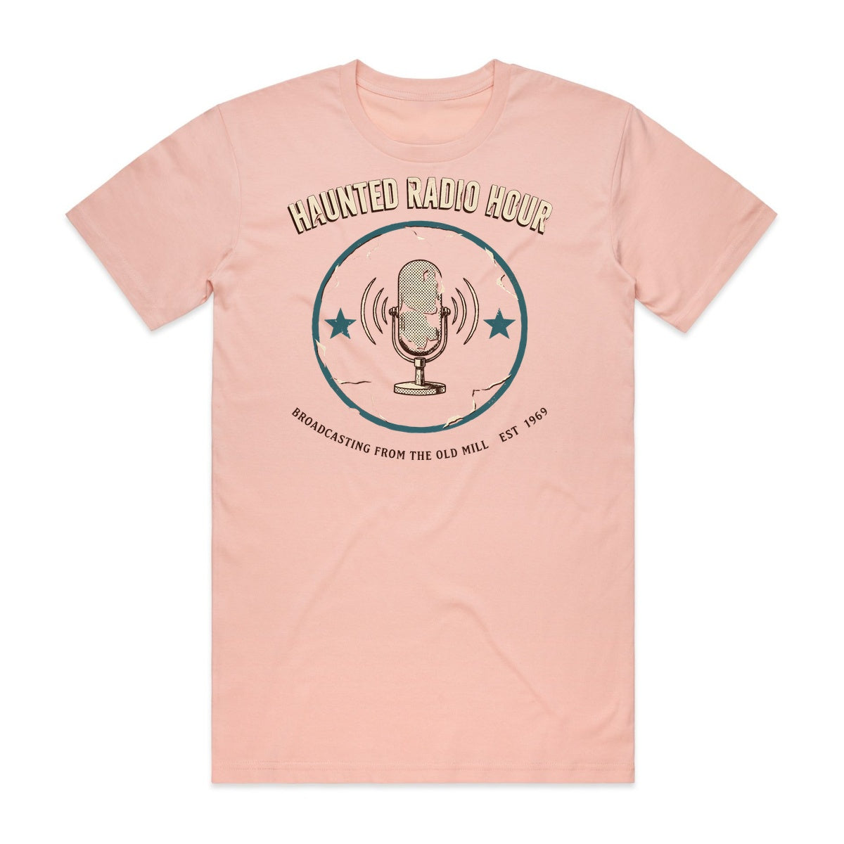Haunted Radio Hour T-Shirt - Boo-tiful Blush