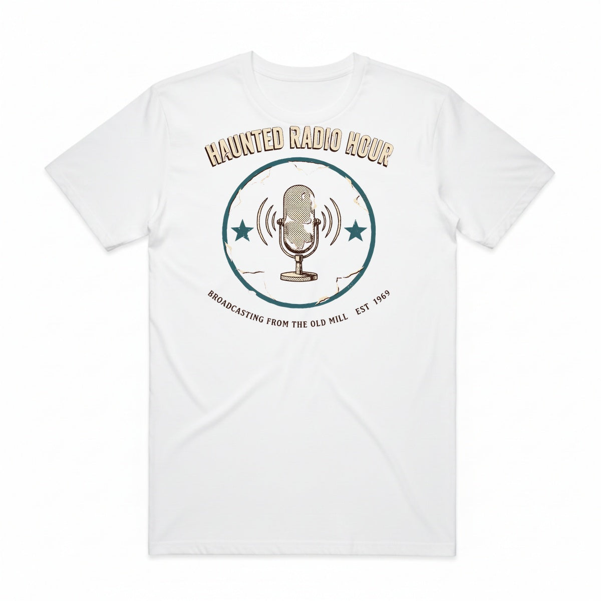 Haunted Radio Hour T-Shirt - Casper White