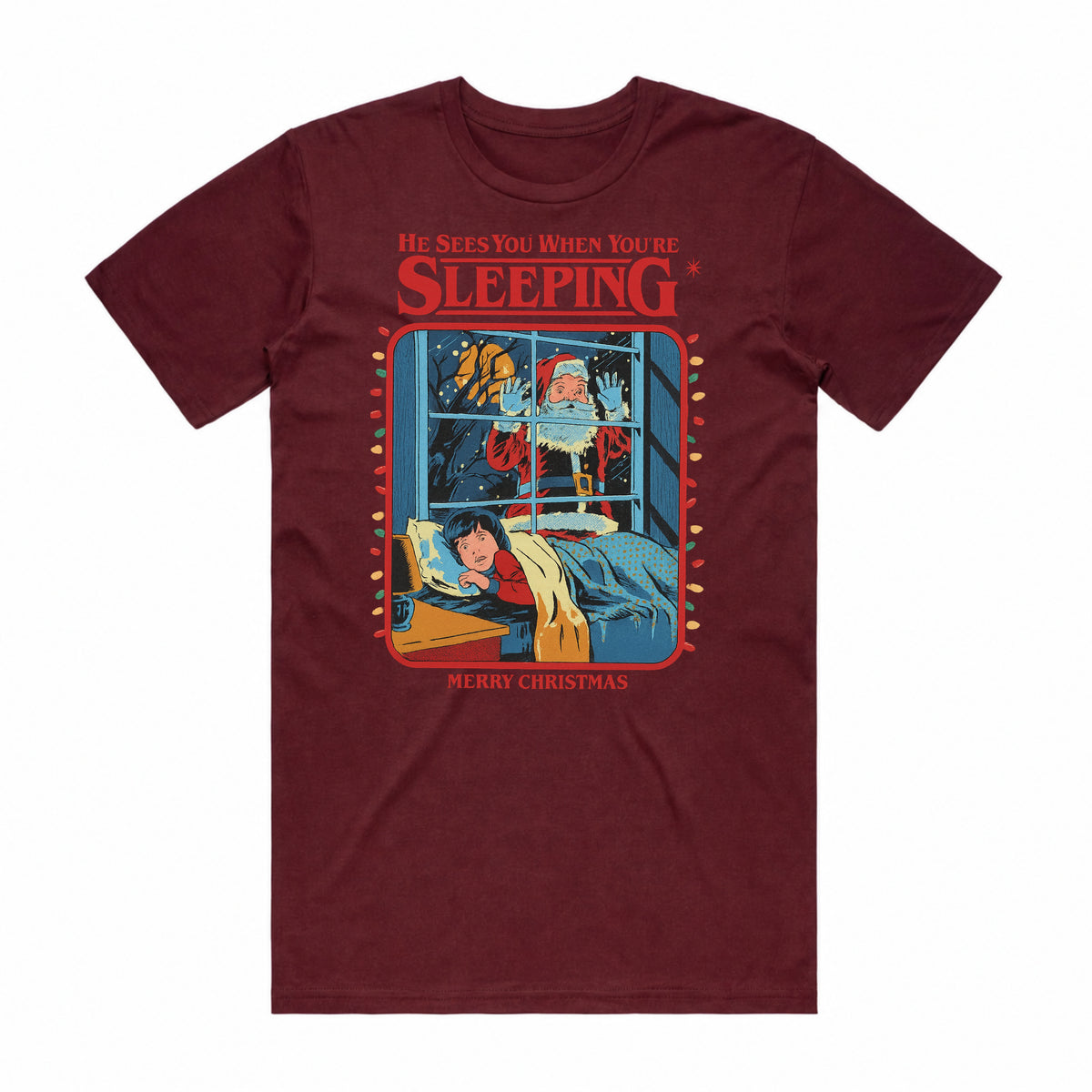 He Sees You When You're Sleeping Christmas T-Shirt
