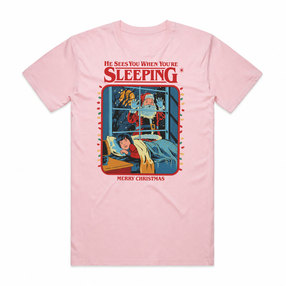 He Sees You When You're Sleeping Christmas T-Shirt