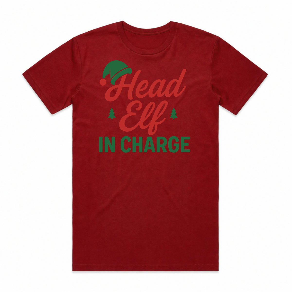 Head Elf in Charge Christmas T-Shirt