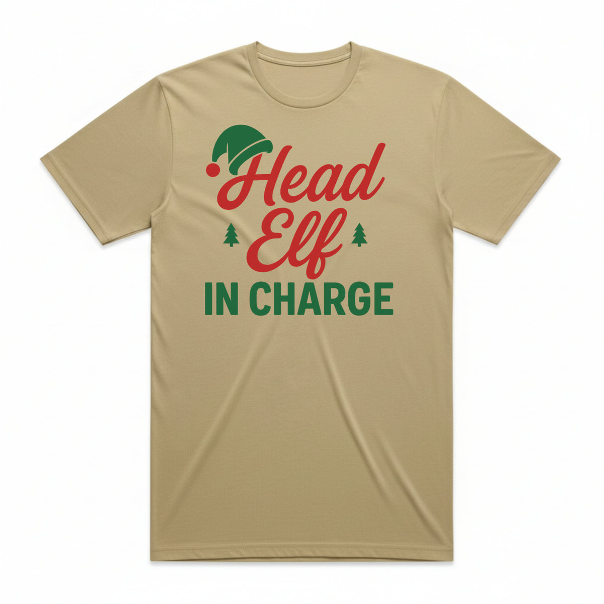 Head Elf in Charge Christmas T-Shirt