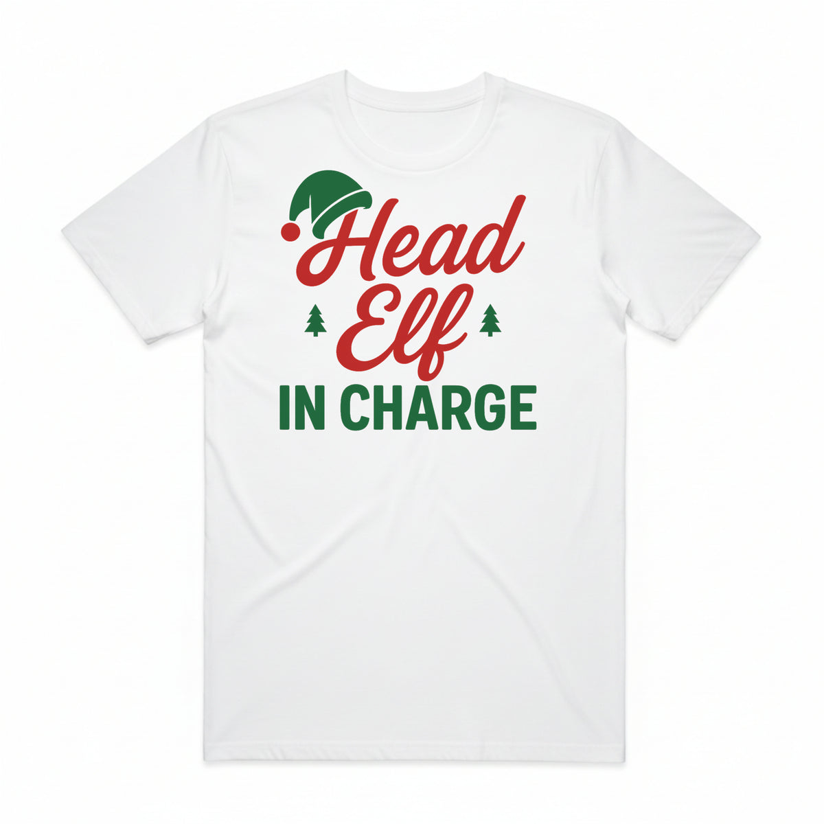 Head Elf in Charge Christmas T-Shirt